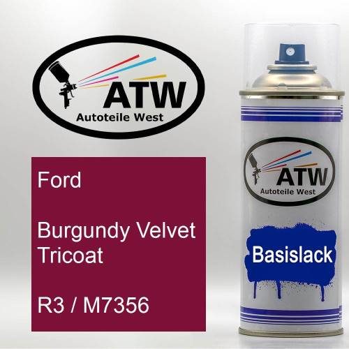 Ford, Burgundy Velvet Tricoat, R3 / M7356: 400ml Sprühdose, von ATW Autoteile West.